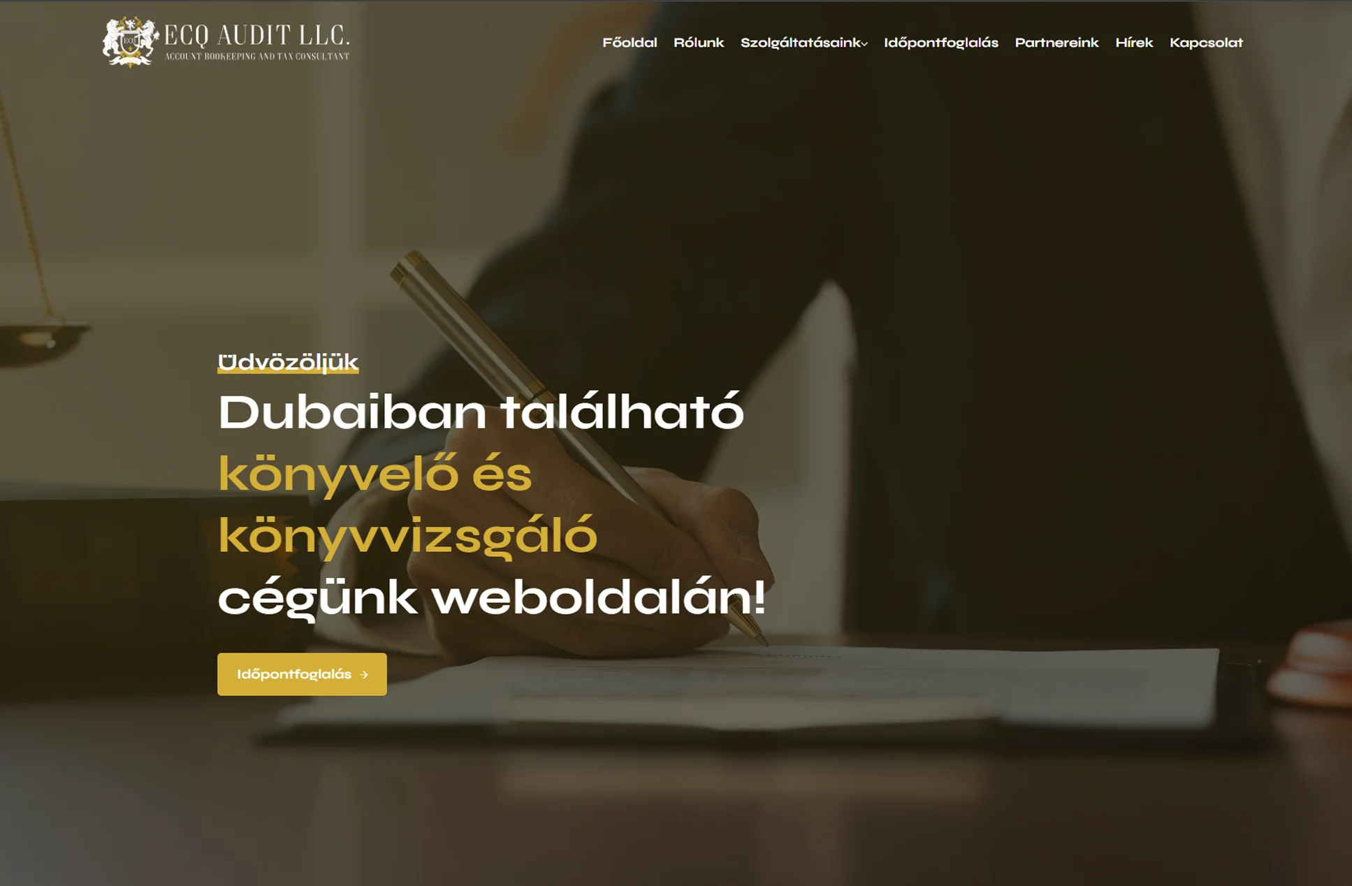 ECQ Dubai - weboldal referencia